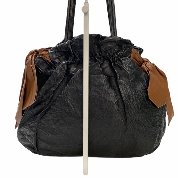 Prada Shoulder Bag Bicolor Side Ribbon - Picture 2 of 15